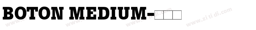 BOTON MEDIUM字体转换